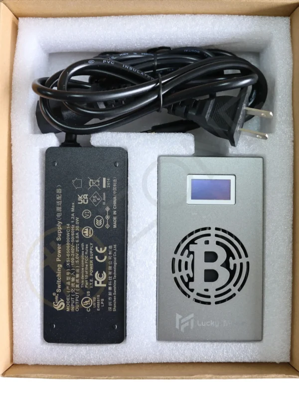 Bitaxe-Lucky Miner BM1366, Machine de Minage Solo 450 ~ 500GH/S, Bitcoin Lotto, avec Alimentation SnapPower 5V, Ultra Amélioré – Image 6