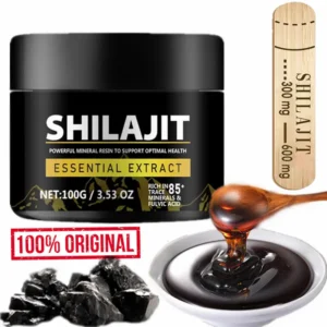 Résine Shilajit Pure, NapsoyHimalaya Originale avec 85 + Traces Minorganisateur, Acide Fulvique pour la miles et la Santé, Vente en Gros, 1000mg